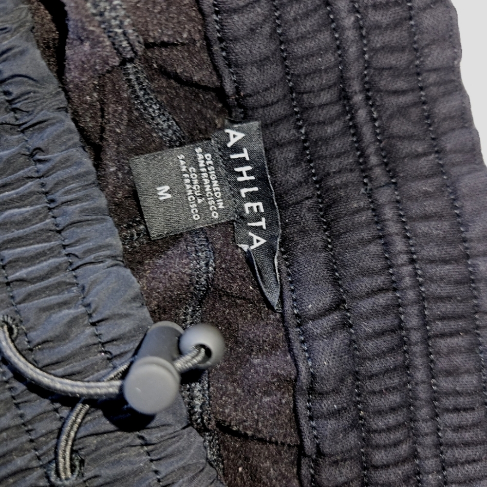 ATHLETA Black Crop Wide Bottom Women's Pants - Picture 6 of 7